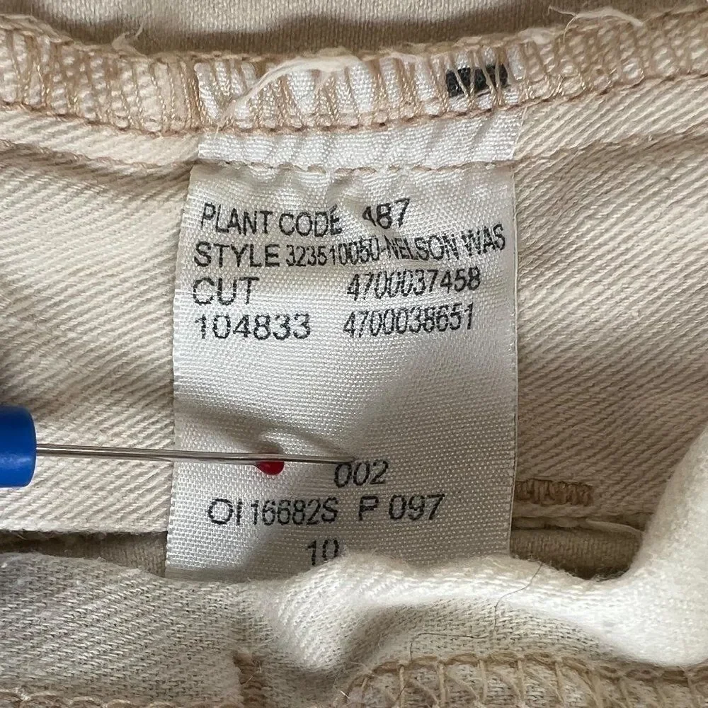 Polo Ralph Lauren 650 Jeans Boy's‎ Size 10 Cream Skinny Denim Pants